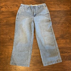 Lands' End Light Blue Flare & Wide Leg Jeans